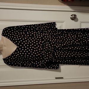 Metaphor Black with Gold Polka Dot Dress